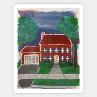 Beautiful House Painting Sticker